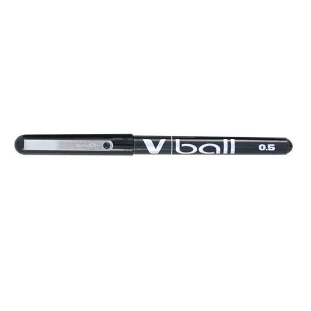 Pilot V-Ball Black Fine Rollerball Pen (Pack of 12)