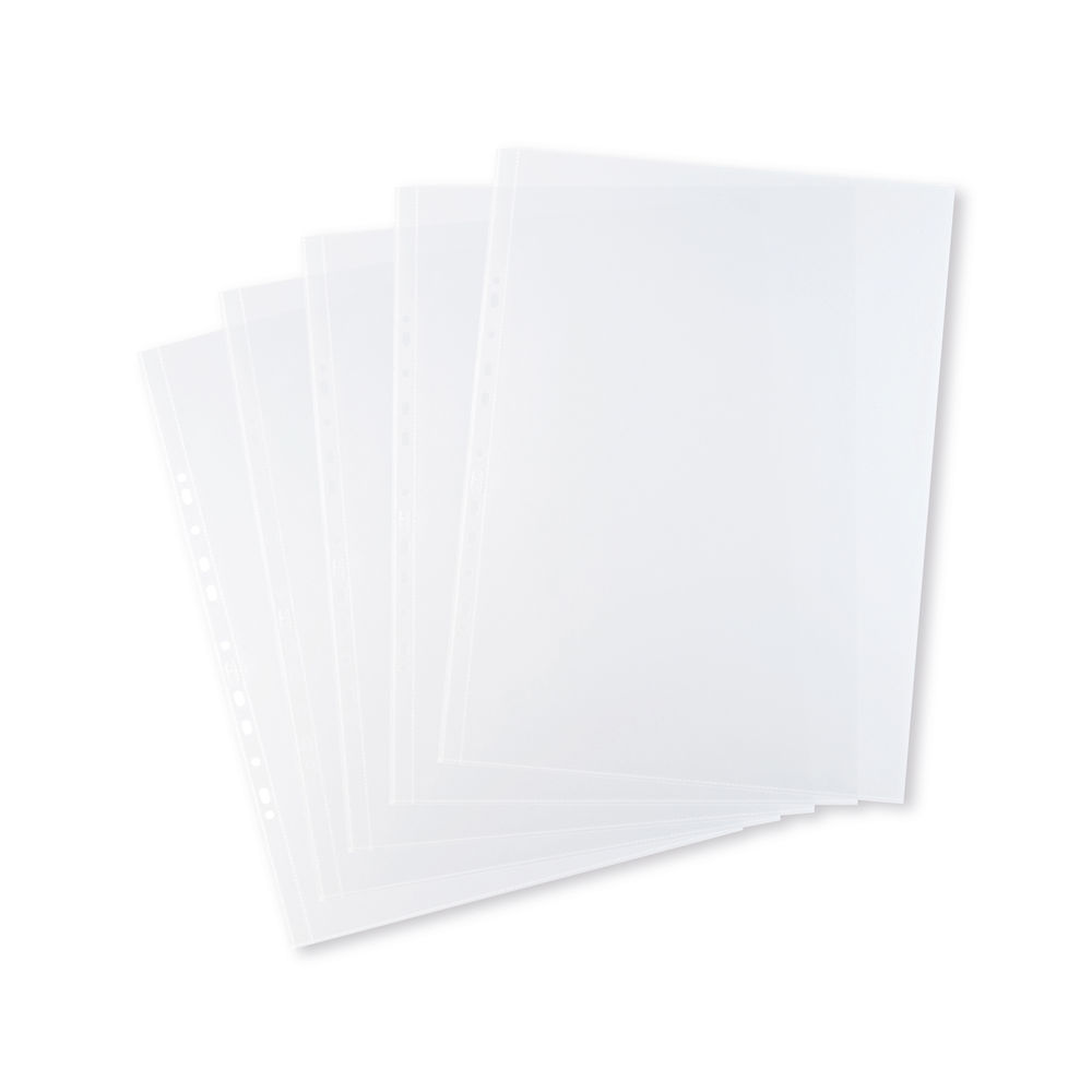 Oxford A3 Clear Landscape Punched Pockets (Pack of 100)