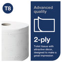 Tork SmartOne Toilet Roll 2-Ply White 1150 Sheets (Pack of 6) 472242