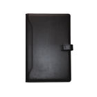 Monolith Leather Look Conference Folder PU with A4 Pad Black 2900