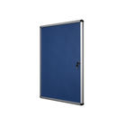 Bi-Office Enclore Felt Indoor Lockable Glazed Case 720x981x35mm Blue VT630107150