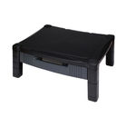 Contour Ergonomics Adjustable Monitor Stand with Drawer Black CE77685