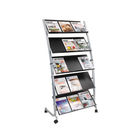 Alba 5 Shelf Mobile Literature Display Stand 3xA4 DD5GM