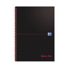 Black n' Red Wirebound Notebook 100 Pages A4 (Pack of 10) 100080174