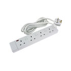 CED 4-Way Extension Lead White CEDTS4213IS