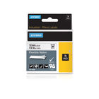 Dymo 18488 Rhino Nylon Tape 12mm x 3.5m Black on White S0718100