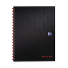 Black n' Red Wirebound Smart Ruled Hardback Notebook 140 Pages A4+ (Pack of 5) 100080218