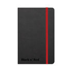 Black n' Red Casebound Hardback Notebook 144 Pages A6 Black 400033672