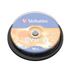 Verbatim 4.7GB 16x Speed DVD-R Spindle, Pack of 10 | 43523