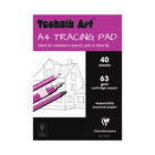 Clairefontaine Technik Art Tracing Pad 63gsm A4 40 Sheets XPT4