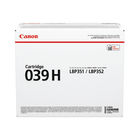 Canon 039H Toner Cartridge High Yield Black 0288C001