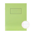 Silvine 229 x 178mm Green Ruled Exercise Books, Pack of 10 | EX102