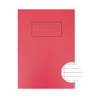 Silvine A4 Red Ruled Exercise Books, Pack of 10 | EX107