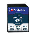 Verbatim 64GB Pro U3 SDXC Memory Card | 47022