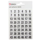 Blick White/Black 00-99 Labels 7mm x 13mm (Pack of 2880) RS016250