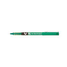 Pilot V5 Hi-Tecpoint Ultra 0.3mm Line Green Rollerball Pen (12 Pack) - V504