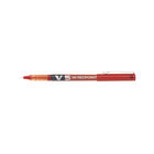 Pilot V5 Extra Fine Hi-Tecpoint Red Pen, Pack of 12 - BXV5-02