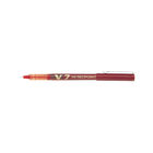 Pilot V7 Extra Fine Hi-Tecpoint Red Pen, Pack of 12 - BXV7-02
