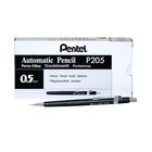 Pentel P200 Automatic Pencil Fine 0.5mm Black Barrel (Pack of 12) P205