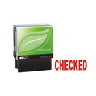 COLOP Red CHECKED Green Line Word Stamp - C144837CHE