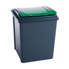 VFM Recycling Bin With Lid 50 Litre Green (Dimensions: W390 x D400 x H510mm) 384288