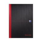 Black n' Red Casebound Plain Hardback Notebook A4 (Pack of 5) 100080489