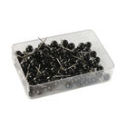 Black Spherical Plastic Map Pins, Pack of 100 | 26891