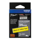 Brother Black on Yellow 24mm P-Touch Tape - TZES651