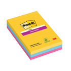 Post-it 101 x 152mm Rio Super Sticky XXL Lined Notes, Pack of 3 | 4690-SS3RIO