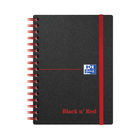 Black n' Red Wirebound Polypropylene Ruled Notebook 140 Pages A6 (Pack of 5) 100080476