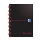 Black n' Red Wirebound A5 Notebook (Pk 10) D66369