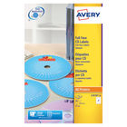 Avery Laser CD/DVD Full Face Label 2 Per Sht Wht (Pack of 50) L7676-25