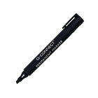 Q-Connect Chisel Tip Black Permanent Marker Pens - Pack of 10 - 0203101