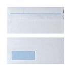 DL 90gsm White Window Envelope Self Seal (Pack of 1000)