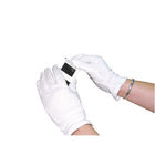 White Knitted Cotton Medium Gloves (Pack of 10) BTJ146