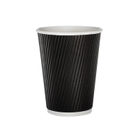 35cl Triple Wall Black Ripple Cups, Pack of 500 | HVRWBPA12