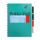 Pukka Pad Metallic Cover Wirebound Project Book A4+ (Pack of 3) 8521-MET