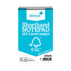 Silvine Shorthand Spiral Feint Ruled Notepad - Pack of 10 - FSC160