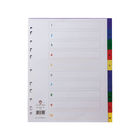Concord Index 1-10 A4 Extra Wide Polypropylene Multicoloured 67199