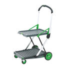 GPC Clever Folding Trolley, Green/Silver, Max Weight 60kg - GC051Y