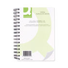 Q-Connect 210x127mm Spiral Bound Carbonless Duplicate Book - KF01341