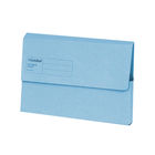 Exacompta Guildhall Document Wallet Foolscap Blue (Pack of 50) GDW1-BLU