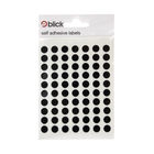 Blick Black 8mm Round Labels (Pack of 9800) - RS001751