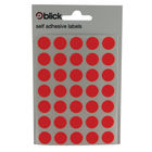 Blick Red 13mm Round Labels (Pack of 2800) - RS004554