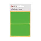 Blick Green 50 x 80mm Fluorescent Label (Pack of 160) - RS010654