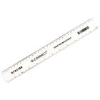 Q-Connect Clear Acrylic Shatterproof 30cm Ruler - KF01108