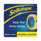 Sellotape Original Golden 24mmx50m Tape, Pack of 24  - 1677859