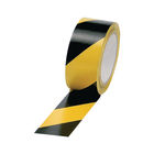 Hazard Yellow/Black Warning Tape, 50mm x 33m - Pack of 6 - RY7525
