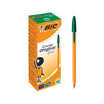 BIC Green Fine Orange Ballpoint Pens, Pack of 20 | 1199110113