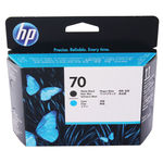 HP 70 Matte Black And Cyan Inkjet Printhead | C9404A